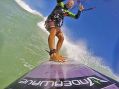 Wave kitesurfing with Underwave accessories