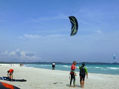 Una lezione alla Wet Dreams Kite School